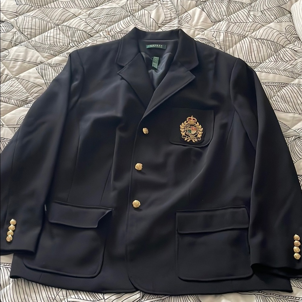 Ralph Lauren Navy Blazer with Green Label